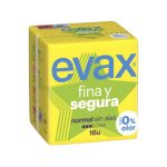 Compresas fina y segura normal sin alas Evax (16 U)
