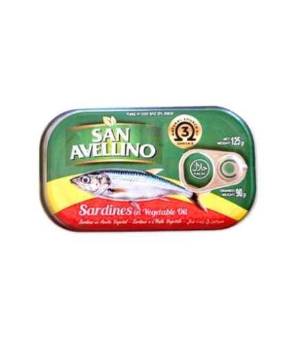 Sardinas en Aceite Vegetal San Avellino (125g)