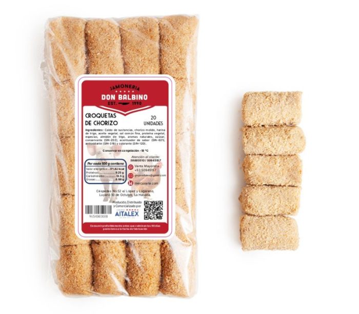 Croquetas de chorizo 500g (20U) - Imagen 1