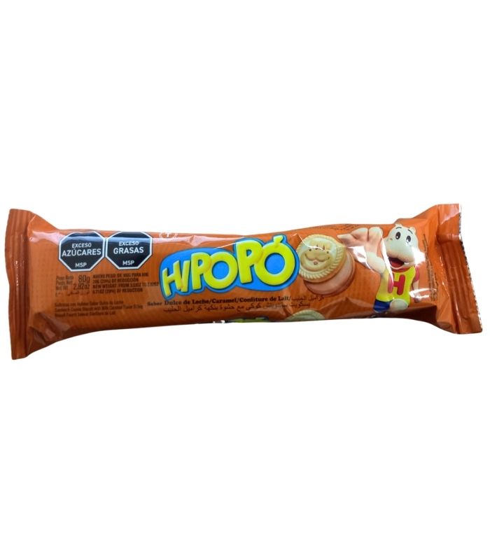 Galletas20Dulce20de20leche.jpg Galletas con relleno sabor Dulce de Leche Hipopó (80 g / 2.82 oz) - Imagen 1